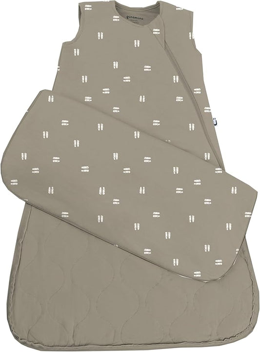 GUNAMUNA günamüna Unisex Baby, Toddler Wearable Blanket, Sleeping Bag Bamboo Rayon, Sleep Sack with Diaper Zipper, 2.6 TOG