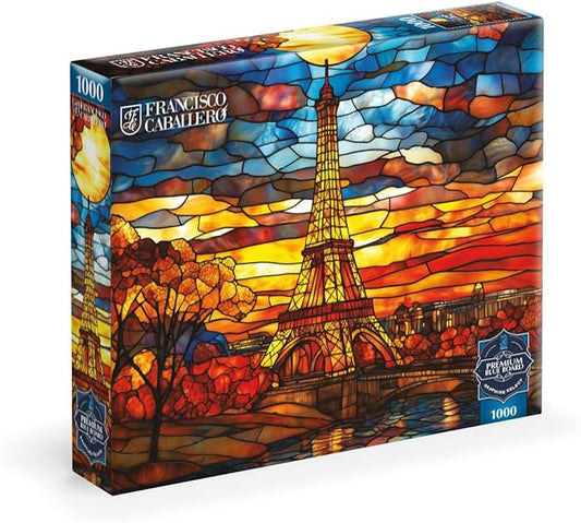 Buffalo Games - Sapphire Select - Parisian Dream - Francisco Caballero -1000 Piece Jigsaw Puzzle – Challenging & Fun – Blue Core Puzzle Board – Giftable Display Box - Full Size Poster Included