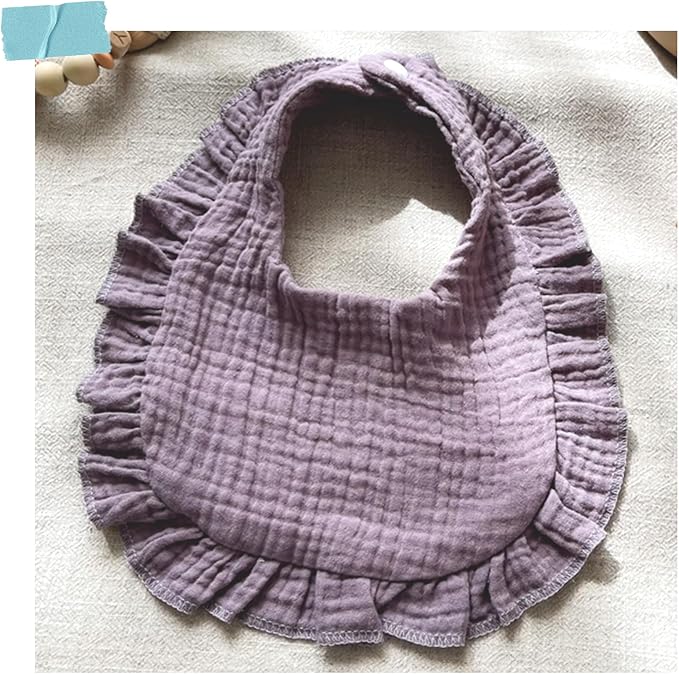 EllieHouse Baby Bibs for Girls Boys 10Pack Muslin Drool Teeth Drooling Teething Bibs Muslin Cotton for Infant Toddler