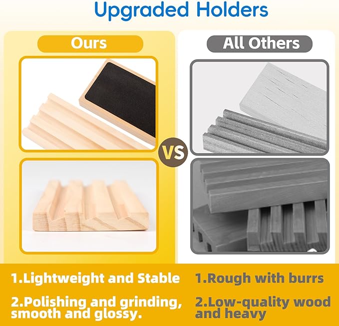 Upgraded Rummy Cube Game Set 6-8 Players with 8 Wooden Holders and 214 Rummy Tiles, Travel Family Board Game for Adults and Kids