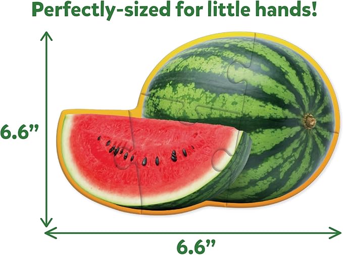 Skillmatics Step by Step Puzzles - 40 Piece Jigsaw & Toddler Puzzles, Montessori Educational Toy for Boys & Girls, Fruits and Vegetables, Travel Friendly, Gifts for Kids Ages 3, 4, 5 and Up