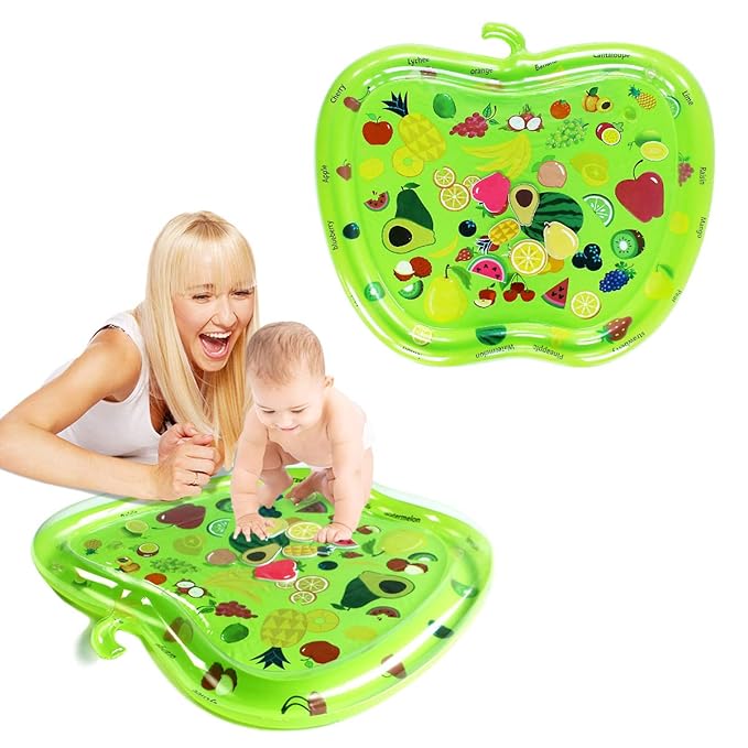 Infant Toys, Tummy Baby Toys, Inflatable Play Mat Water Mat Baby Toys, Fun Early Development Activity Play Center for Newborn (31.5 x 30 in)
