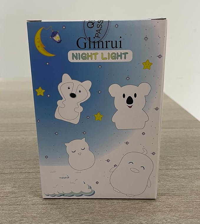 Fox Night Lights Bedside lamp, Bedroom Light for Kids, Baby Nursery lamps - Break Resistant, Eye Caring, Adjustable Brightness & Color and Time Setting, Gifts for Kids Babies Boy Girl - Medium