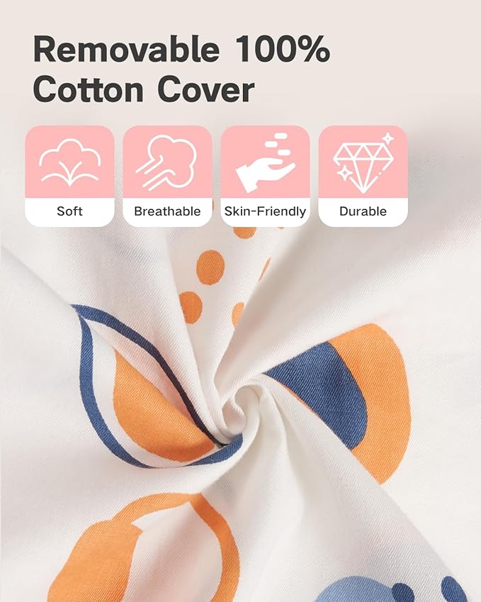 Nursing Pillow for Breastfeeding & Bottle Feeding –Breastfeeding Pillow with Adjustable Waist Strap, Feeding Pillow for Tummy Time,Removable Cotton Cover for Mom & Baby Comfort (Polka)