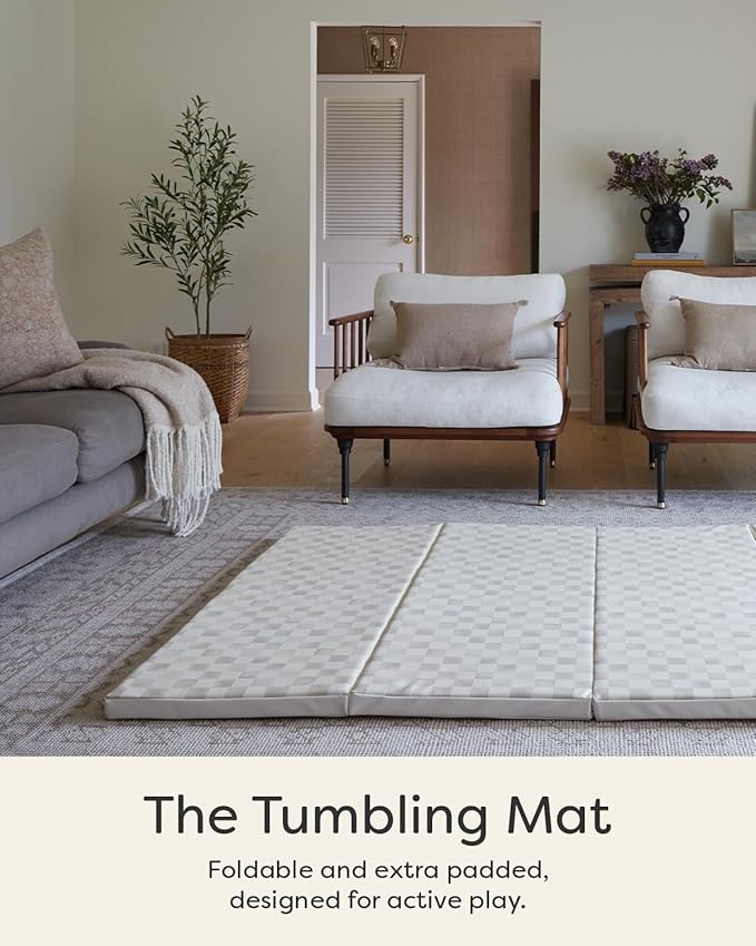 House of Noa Foldable Baby Tumbling Mat – Foldable Kids Play Mat | Durable, Stylish, and Cushioned Design