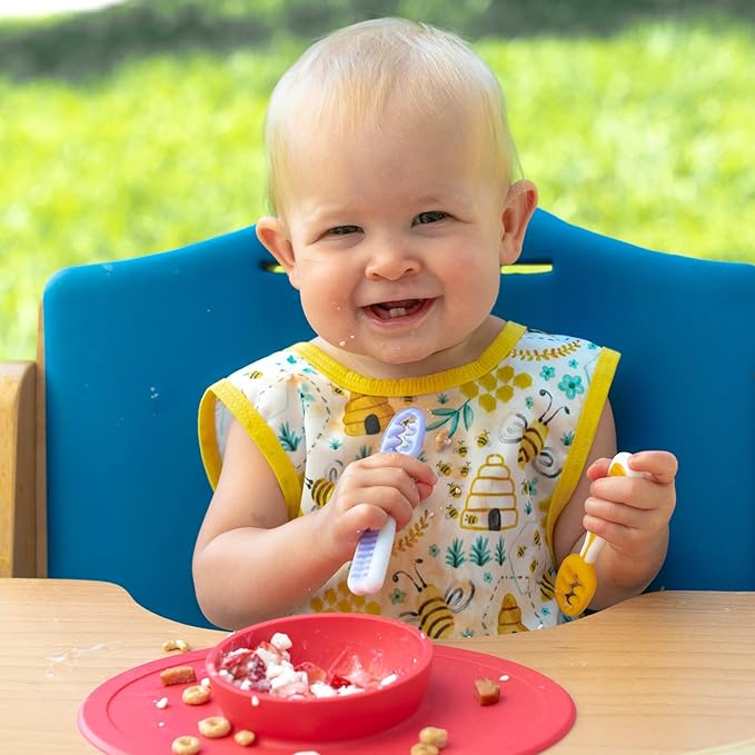 BapronBaby Animal Prints Bapron - No Neck Tie Safer Bib - Baby & Toddler - Soft Waterproof - PVC, BPA & Phthalate Free - 6m+