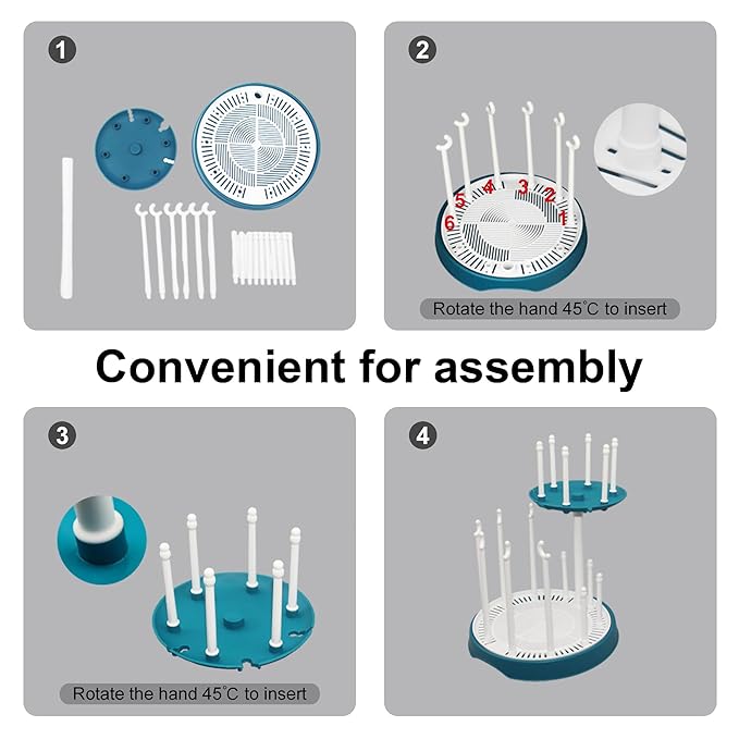 Baby Bottle Drying Rack,Double-Layer Bottle Drying Rack,Hold Up to 16 Baby Bottles,Suitable for Indoor, Kitchen, Living Room（Black and White）