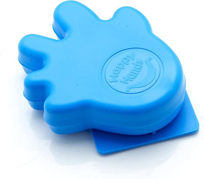 Happy Hands Anti Slam Child Door Safety Finger Trap Stoppers - 2 Pack … (Blue)