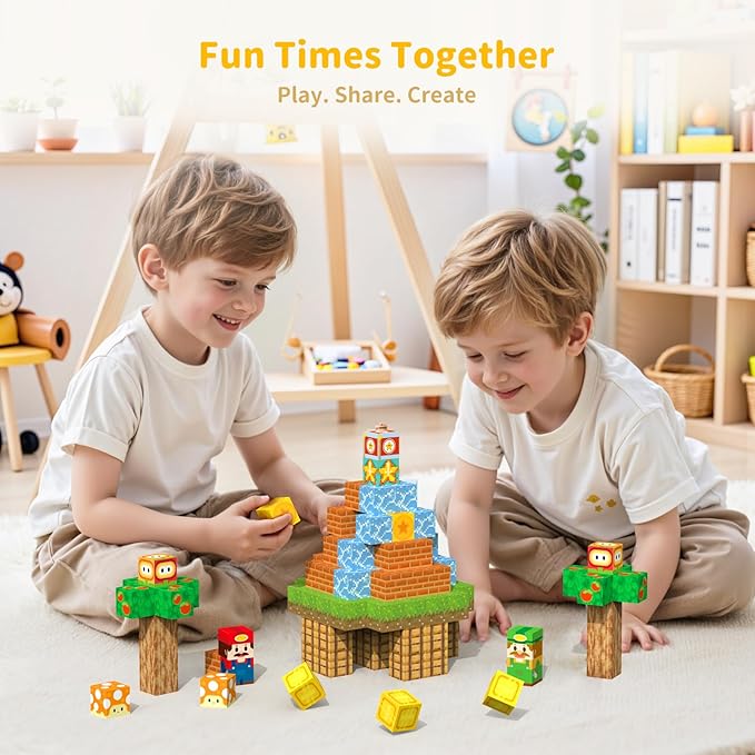 Magnetic Blocks Magnet Building Toys - 154Pcs STEM Building Game Montessori Sensory Toys for Kids Boys Girls Ages 3 4 5 6 7 8 9 10 Birthday Gift