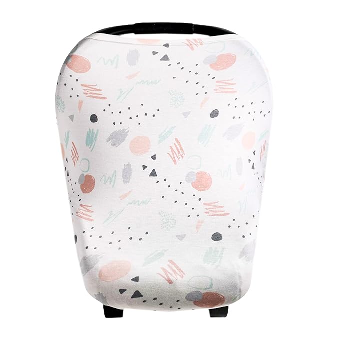 Bayside Multi-Use Cover: Car Seat, Nursing, Stroller - Stretchy Fabric, All-Season, Stylish Designs, Easy Access