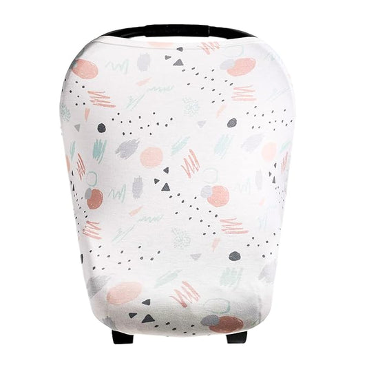 Bayside Multi-Use Cover: Car Seat, Nursing, Stroller - Stretchy Fabric, All-Season, Stylish Designs, Easy Access