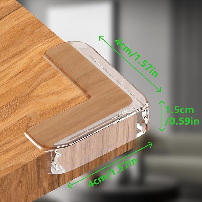 Baby Corner Protector Corner Protector Baby Furniture Corner Protection Transparent Cover Sharp Furniture and Table Top Edges with Adhesive 12 Pack(L-Shaped)