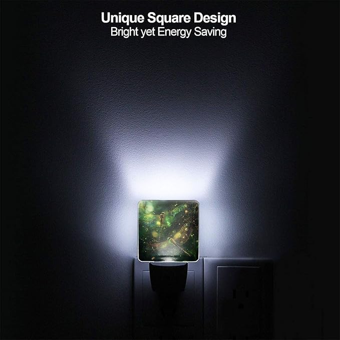 Led Night Light, Dragonfly Decorative Plug in Nightlights,with Smart Auto Dusk to Dawn Night Light for Bedroom, Kitchen, Nursery, Bathroom