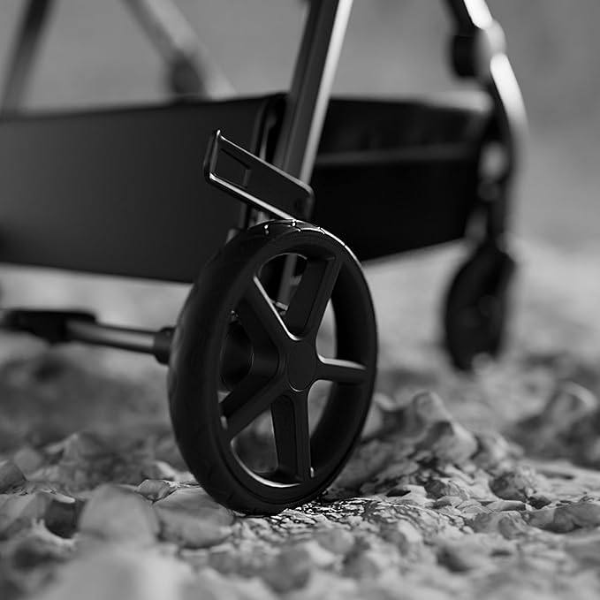 Mompush Meteor2 Baby Stroller 2-in-1 with Newborn Mode, Large Shock-Absorbing Wheels, Car Seat Adapter Included – Full-Size Infant & Toddler Stroller for All-Terrain Family Outings