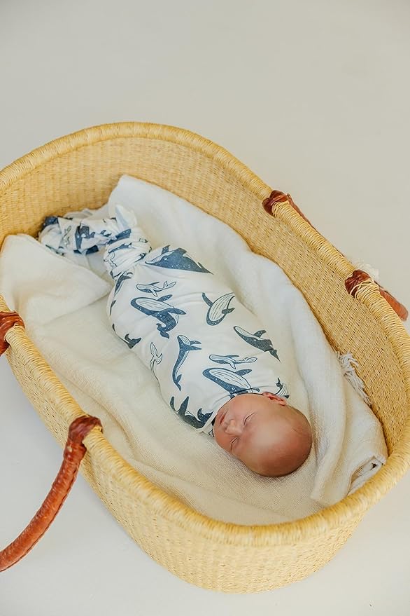 Copper Pearl Baby Swaddle Blanket - Premium Knit Baby Blanket, Large Soft Stretchy Receiving Blankets for Baby Boy and Girl, Swaddles for Newborn, Infant, and Toddler (Cove)