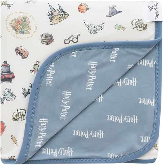 Wizarding World Copper Pearl Three-Layer Quilt: Soft, Breathable, Cozy Blanket for Boys & Girls | Toddler & Newborn | 46x46 Premium Polyester/Rayon
