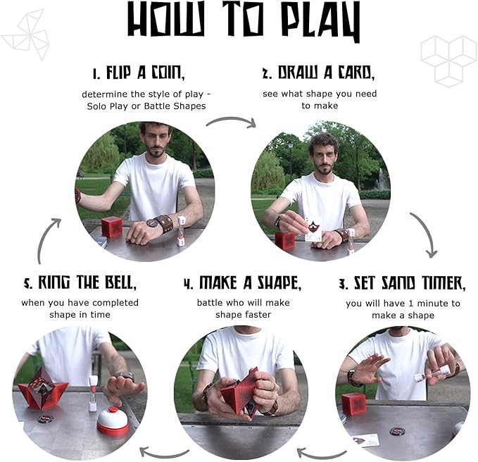 Shashibo Battle Shapes Magnetizing Puzzle Game – Play Solo or with a Friend - Challenging Shape Shifting Box Game for Adults & Kids Ages 8+ with Puzzling Twists and Turns by Fun in Motion Toys