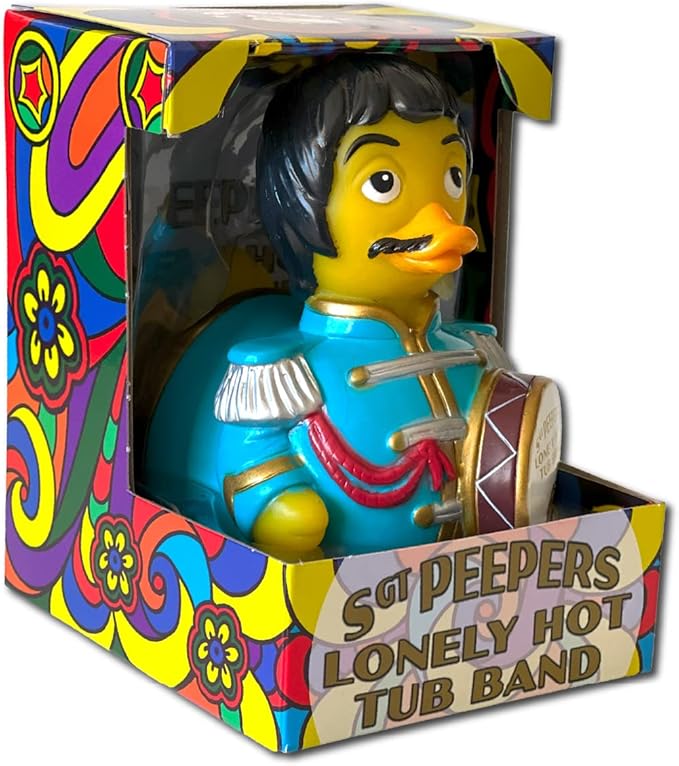 CelebriDucks - SGT Sargeant Peepers Lonely Hot Tub Band - Floating Rubber Ducks - Collectible Bath Toy Gift for Kids & Adults of All Ages
