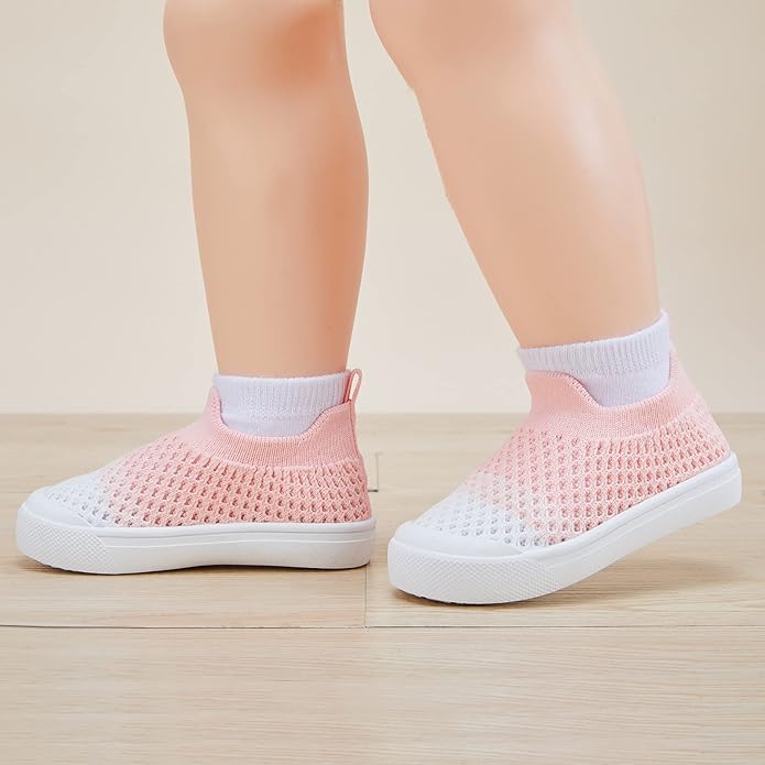 BMCiTYBM Baby Sneakers Girls Boys Lightweight Breathable Mesh First Walkers Shoes 6-24 Months