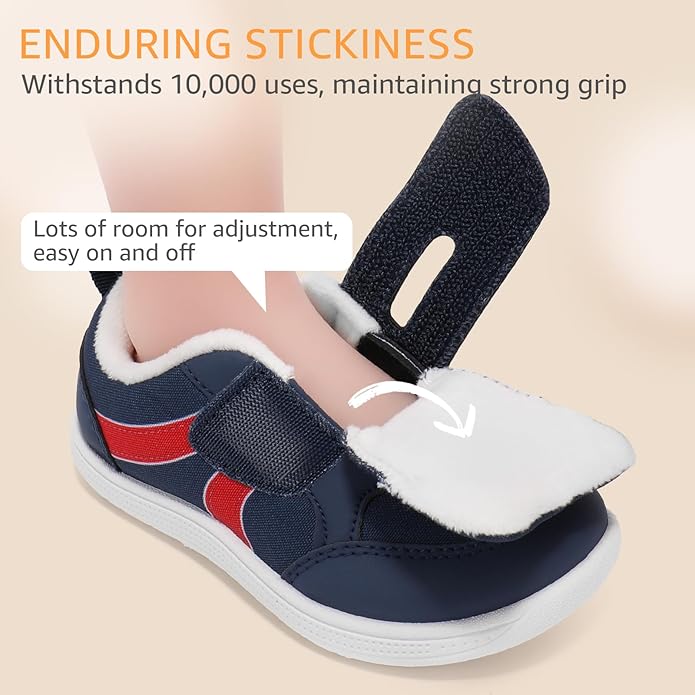 Toddler Wide Toe Box Barefoot Shoes Boys Girls Sneakers Kids Tennis Shoes Preschool Non Slip Lightweight Comfortable First Walking Shoes Running Outdoor Activities