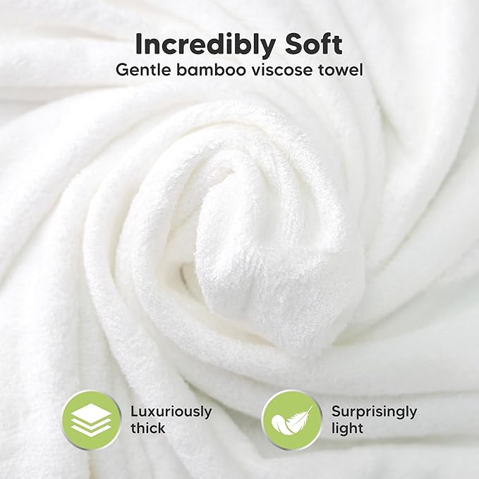 KeaBabies Hooded Baby Towel for Newborn - Viscose Derived from Bamboo Large Baby Bath Towels with Hood for Boys, Girls, Toddler, Extra Absorbent & Soft Newborn Bath Essentials (Frog, Regular)