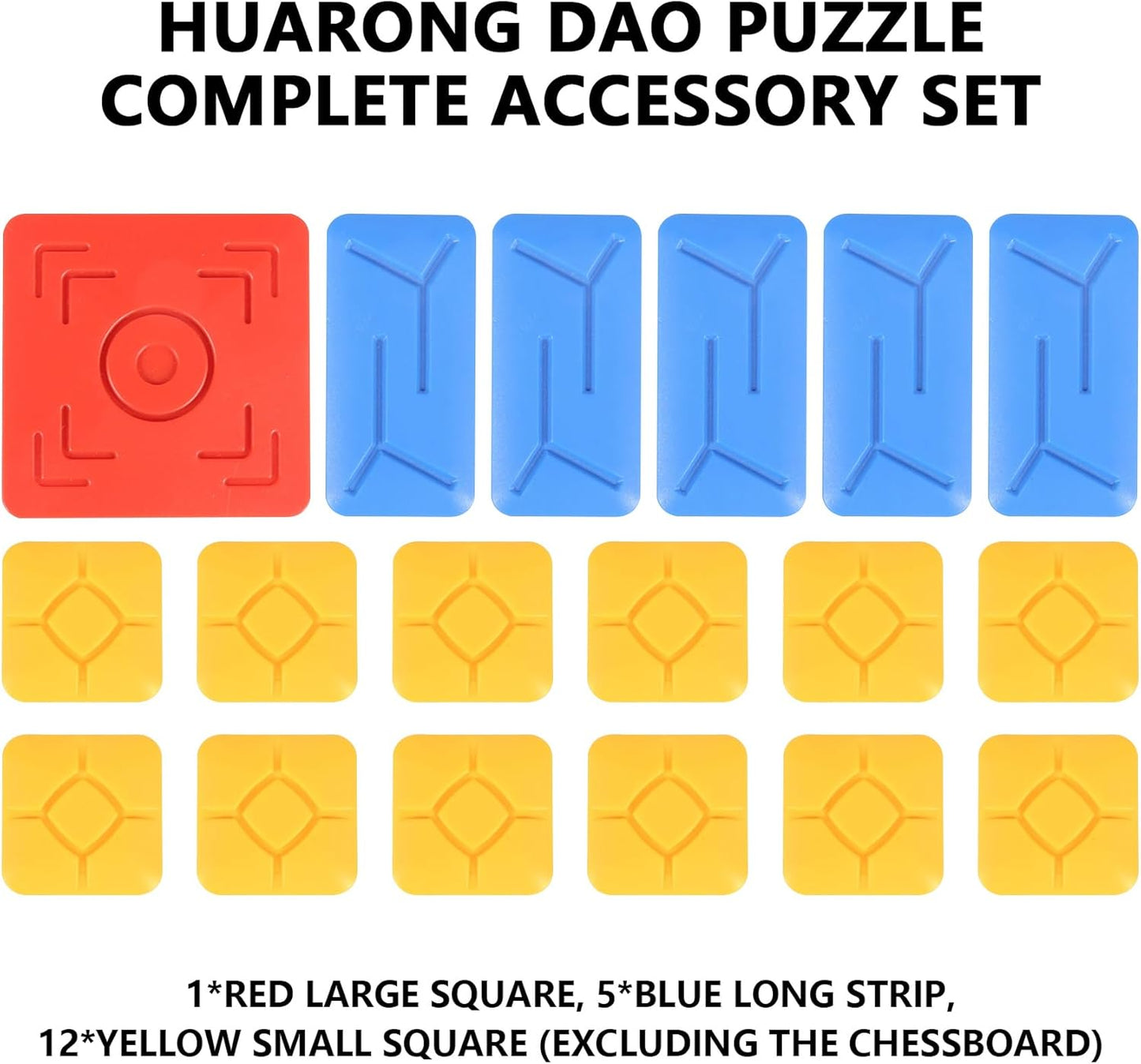 Sliding Puzzle Game Pieces Accessories - Super Electronic Huarongdao Original Standard Accessories, a Set of Magnetic Chess Pieces