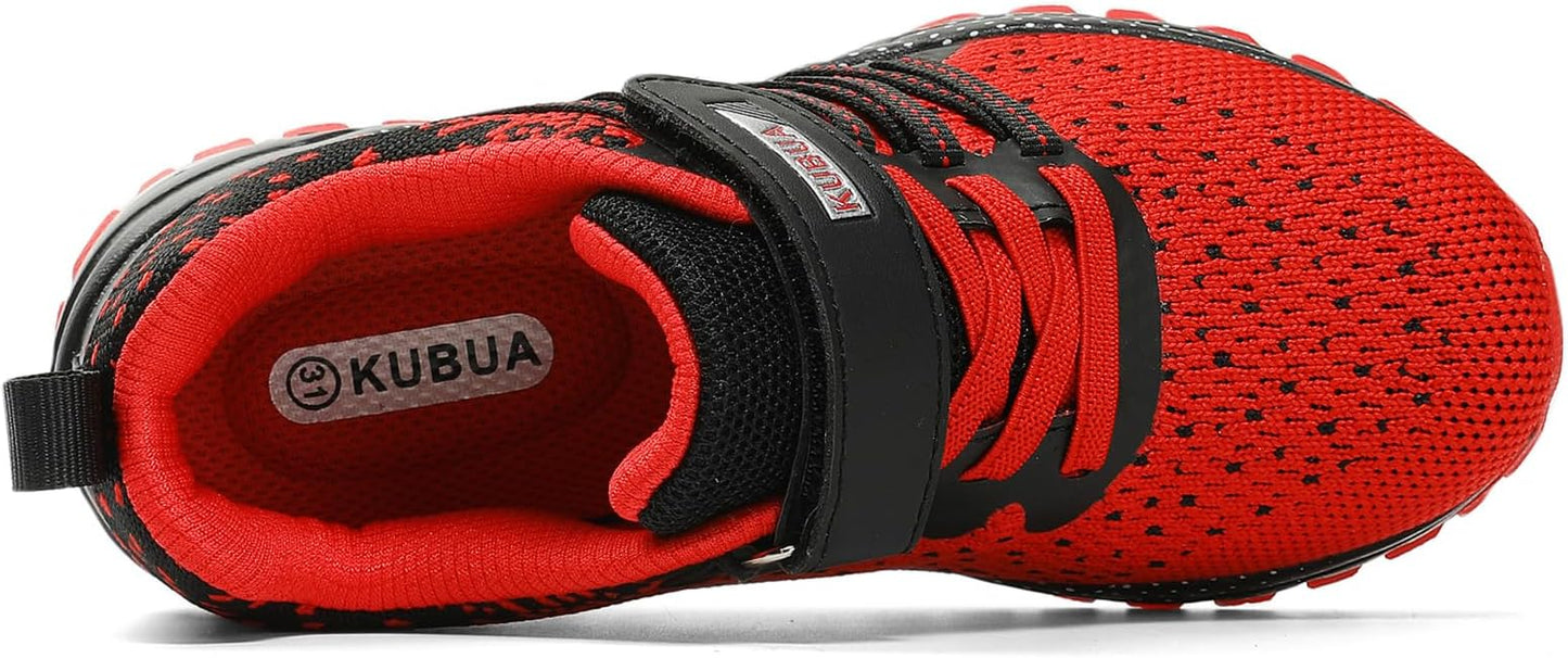 KUBUA Kids Sneakers for Boys Girls Running Tennis Shoes Lightweight Breathable Sport Athletic