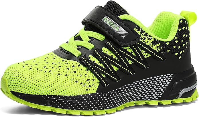 KUBUA Kids Sneakers for Boys Girls Running Tennis Shoes Lightweight Breathable Sport Athletic