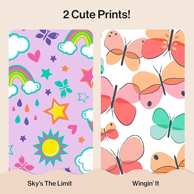 The Honest Company Clean Conscious Diapers for Sensitive Skin, Up to 100% Leakproof Hypoallergenic Fragrance-Free Baby Diapers, Girl Prints, Super Club Box, Size 6 (35+ lbs), 68 Count (Prints Vary)