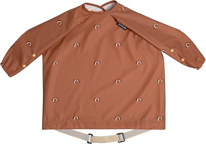 BIBaDO - Long Sleeve Baby Bibs - Babies & Toddlers 6-36 Months - Coverall Baby Led Weaning Bib - Easy Wipe, Soft & Waterproof