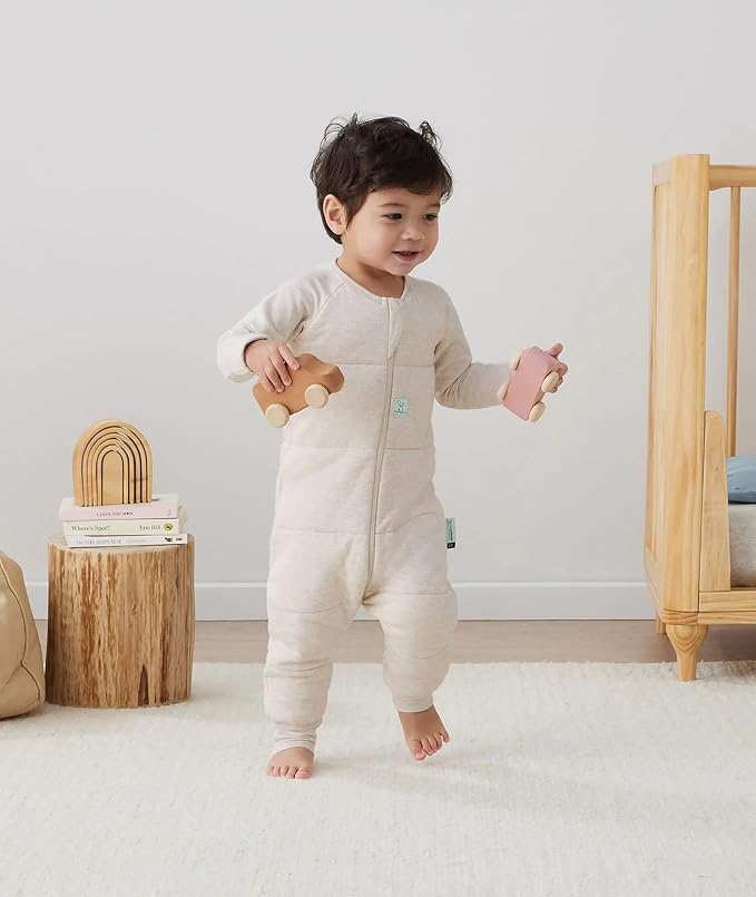 ergoPouch 1.0 TOG Sleeping For Baby Girl and Baby Boy - Our Baby Sleeping Provide Ultimate Comfort - Easy Diaper Changes - Made with Breathable Materials (12-24 Months, Oatmeal Marle