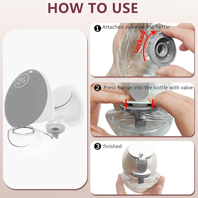 1pc Breast Pump Milk Collector with Silicone Lip Compatible with Momcozy Upgraded Mobile Flow M9, Upgraded M9 Breastmilk Container, Easy to Storage and Carry, Not Mom Cozy Original Parts