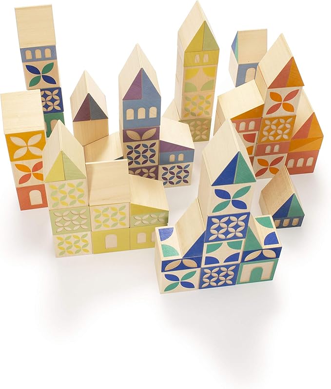 Uncle Goose Gosling Square Building Blocks - Made in The USA