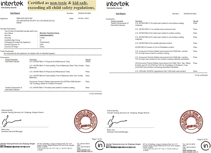 Bimi Boo Wooden Feeding Toy - Montessori Scooping Toy for Toddlers 1-4+ - Fine Motor Skills Pretend Play Food Set for Kids (27 Various Foods, a Spoon, Bowl)