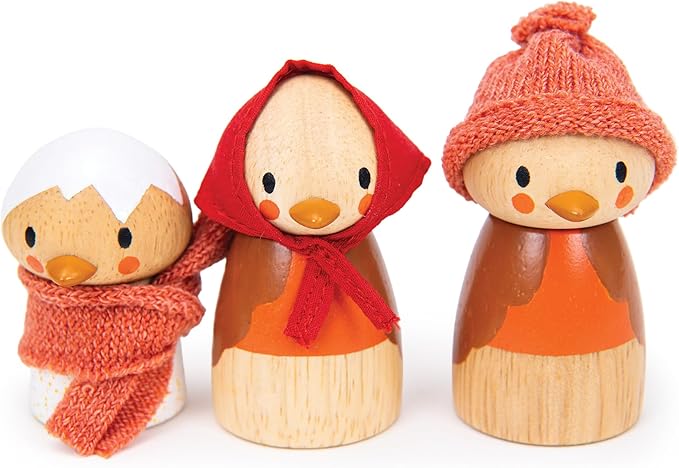 Tender Leaf Toys - Robin’s Nest Box - Wooden Toy Birdhouse with Bird Family and Accessories - Imaginative Play Set - Develop Creative Storytelling and Improve Fine Motor Skills - Age 3+