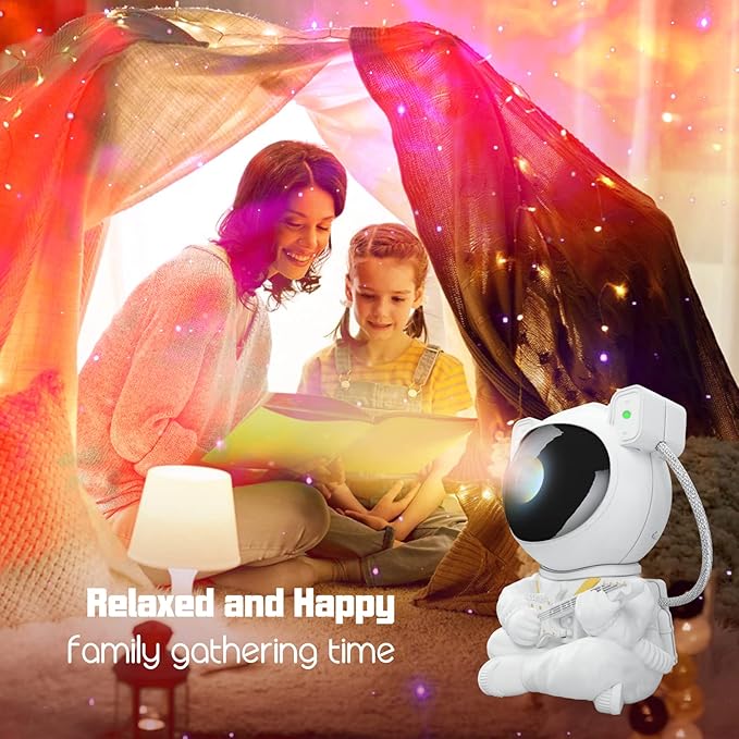 Star Projector for Kids - Astronaut Nebula Galaxy Night Light with Remote Control, Timing and Rotation - Magnetic Decor for Bedroom and Gaming Room
