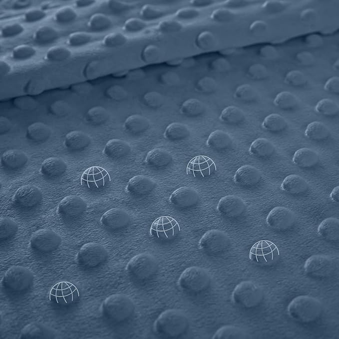 Baby Blankets for Unisex Boys Girls, Soft Nursery Crib Blankets with Dotted Fleece Back for Newborns Toddlers 30x40 Inch Blue Star Bed Throws