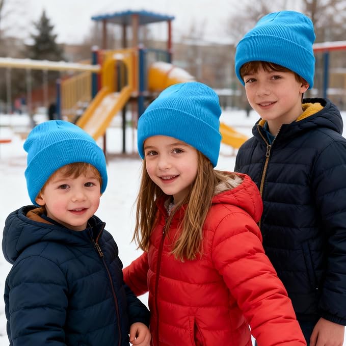 ZOORON Toddler Beanie Baby Kids Beanies Warm Winter Hat Knit Skull Cap for Boys & Girls Soft Children Infant Hat