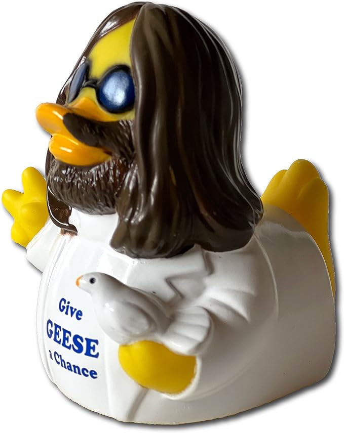 CelebriDucks - Give Geese A Chance - Floating Rubber Ducks - Collectible Bath Toy Gift for Kids & Adults of All Ages