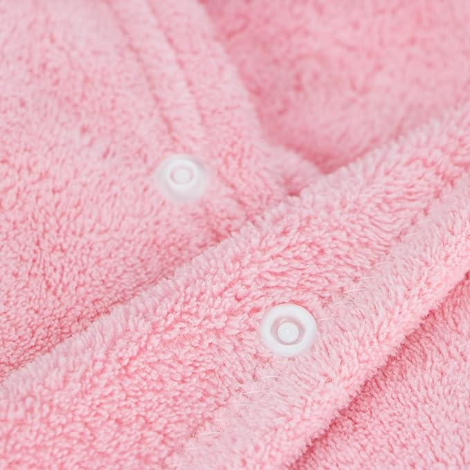 ROMASA Baby Bath Towel Ultra Soft Hooded Towel Highly Absorbent Bathrobe Blanket Toddlers Shower Gifts for Boys Girls-27.5" x 55" (Pink Elephant)