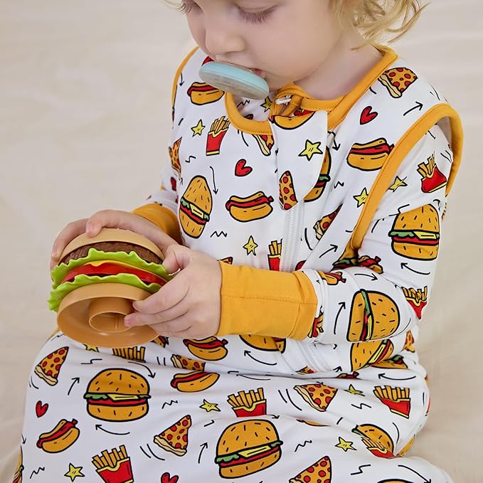 Bamboo Viscose Sleep Sack for Babies and Toddlers 1.0 Tog Wearable Blanket 2-Way Zipper Baby Shower Gifts