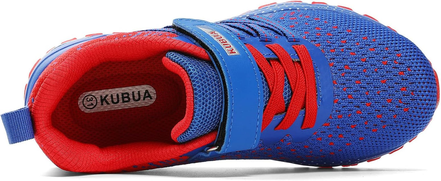 KUBUA Kids Sneakers for Boys Girls Running Tennis Shoes Lightweight Breathable Sport Athletic