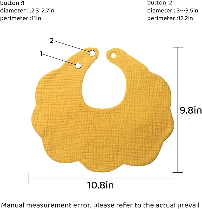 Baby Bibs Muslin Drool Teething Drooling Bibs for Baby Girl Boy Muslin Cotton