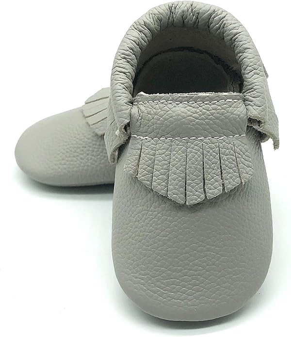 OWLOWLA Baby Moccasins Soft Sole Leather Baby Shoes Infant Toddler Pre-Walker Shoes Baby Boy Girl