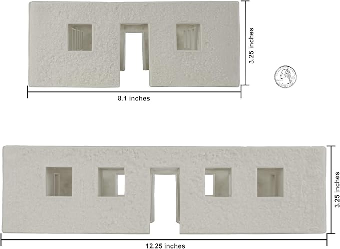 BMC WW2 Bunker Walls - Plastic Army Men Playset Accessory