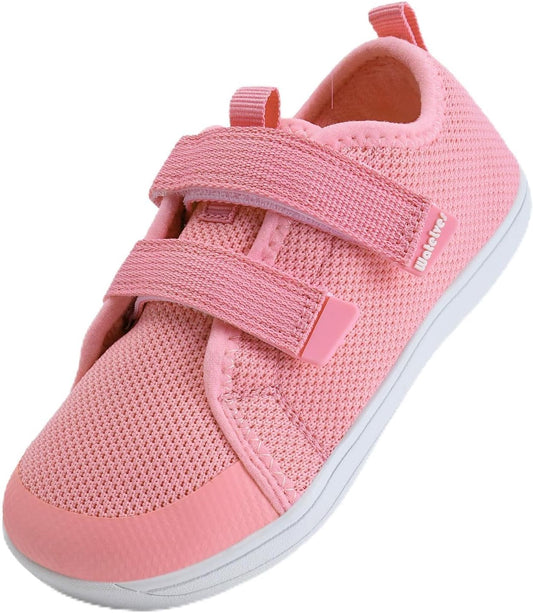 WateLves Toddler Little Kids Wide Barefoot Shoes The First Walking Shoes Girls Boys Breathable Zero Drop Minimalist Sneakers with Wide Toe Box Natural to Grow