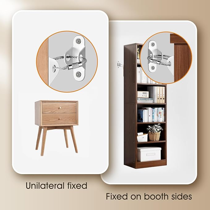 Furniture Anchors Straps for Baby Proofing, Furniture Straps Anti Tip Furniture Anchor Securing 60lbs Keep Baby Pet Safety from Falling Furniture, Earthquake Straps for Child Safety（1Pack）