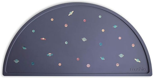 mushie Silicone Placemat for Kids | BPA-Free Non-Slip Design (Planets)