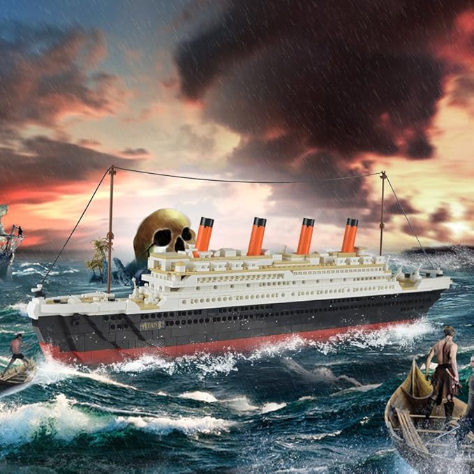 SuSenGo Building Bricks for Titanic 1021 Pieces Block Model Kit