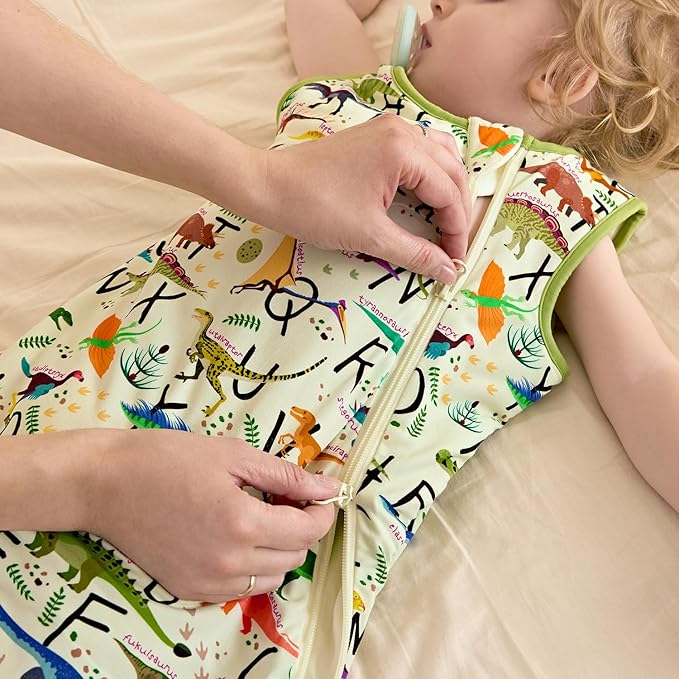 Bamboo Viscose Sleep Sack for Babies and Toddlers 1.0 Tog Wearable Blanket 2-Way Zipper Baby Shower Gifts
